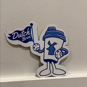 Dutch Bros Cup Mascot Sticker